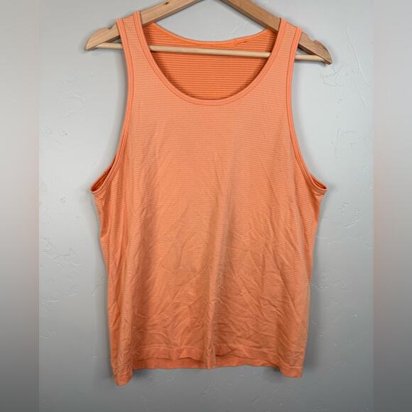 Lululemon Men’s Swiftly Tech Tank Top Orange Medium - Picture 2 of 10